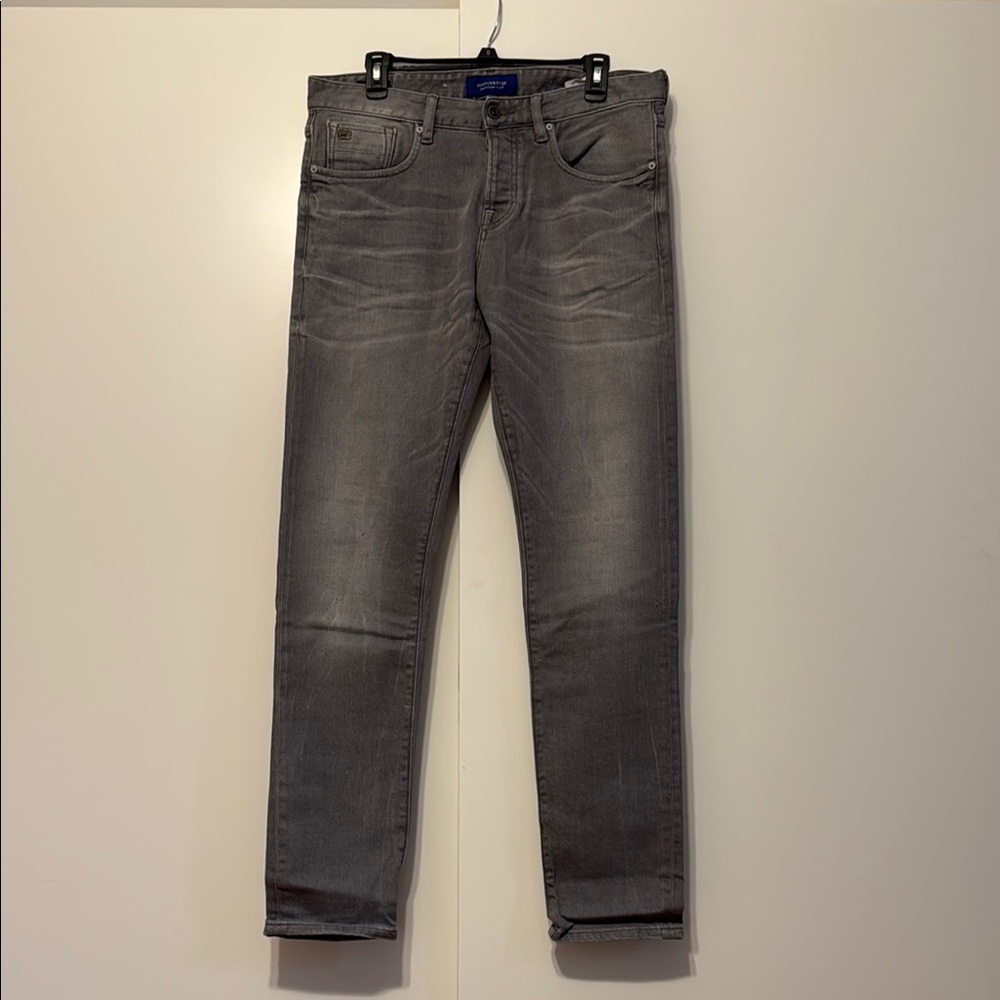Scotch & Soda Gray Slim Jeans with Modern Fit